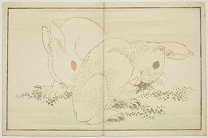 Two Rabbits — Katsushika Hokusai