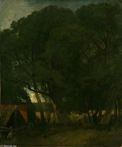 Boat House And Trees