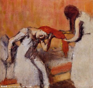 Combing The Hair 1 — Edgar Degas, Impressionism