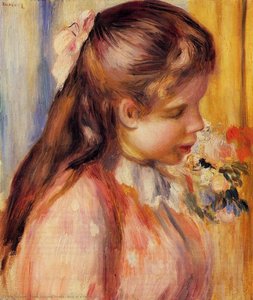 Bust Of A Young Girl — Pierre-auguste Renoir, Impressionism