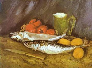 Nature Morte Aux Maquereaux — Vincent Willem Van Gogh, Impressionism