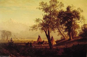 Wind River Mountains Nebraska Territory — Albert Bierstadt, Hudson River School