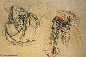 Studies Of A Seated Woman Reading — Charles Haslewood Shannon