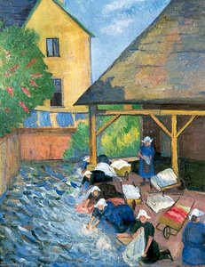 Le Lavoir, St Nicholas du Pelem, Brittany, France