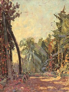 Study For Road Through The Bush — Arthur Lismer