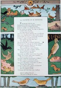 The Warbler And The Nightingale — Benjamin Rabier