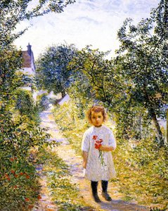 Little Girl N A Lane, Giverny — Lilla Cabot Perry