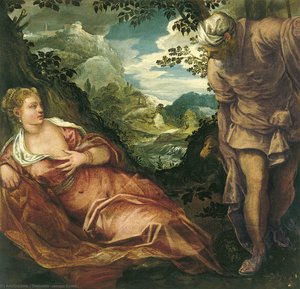 Tamar Und Judah — Tintoretto (jacopo Comin), Barock