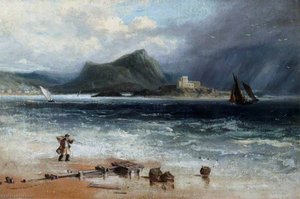Coast Scene With A Shrimper — Sir Augustus Wall Callcott