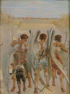 Three Angels With Tobias — Jacek Malczewski