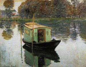 El Bateau-atelier — Claude Monet, Impresionismo