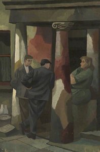 Men And Women In Doorway — Cliff Rowe