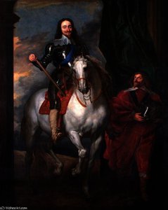 Charles I, On Horseback With Monsieur De St Antoine — Sir Anthony Van Dyck