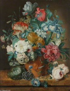Still Life Of Summer Flowers — Jan Van Os