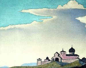 Study To ''wanderer Of The Light City'' — Nicholas Roerich