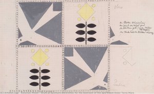 Draft Of Furniture Decoration For The Bedroom Of The Apartment Eisler Terra Mare — Koloman Moser