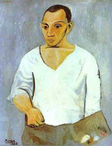 Self-portrait With A Palette — Pablo Picasso, Proto-cubism
