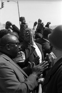 A Speaks To Police Officer During Pittsburgh Peace March — Charles Martin Hardie