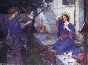The Annunciation — John William Waterhouse
