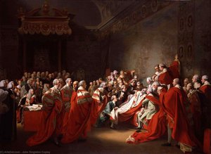 The Colapse Of The Earl Of Chatham In The House Of Lords (also Known As The Death Of The Earl Of Chatham) — John Singleton Copley, Neoclassical Realism