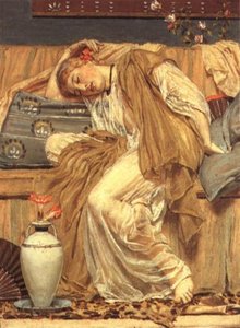A Sleeping Girl — Albert Joseph Moore, Academicism
