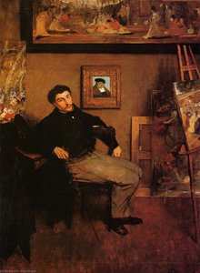 Retrato De James Tissot — Hilaire-germain-edgar Degas
