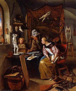 La Lección De Dibujo — Jan Havickszoon Steen