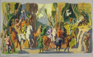 Sketch For Dudley Town Hall Mural — Hans Feibusch