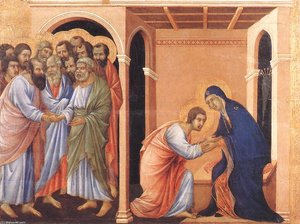 Parting From St John — Duccio Di Buoninsegna, Sienese Gothic