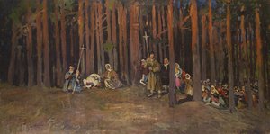 Group Of Pilgrims — Julian Fałat
