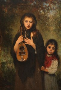 Two Girls — Alexei Alexeievich Harlamoff