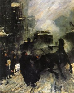 Steeming Streets — George Wesley Bellows