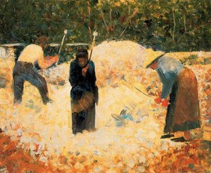 The Stone Breakers, Le Raincy — Georges Seurat, Impressionistic Precision