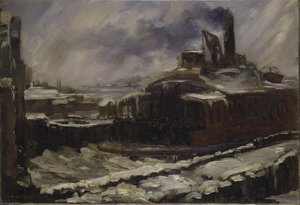 Ferry Slip, Winter — John French Sloan