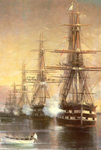 The Landing To Subashi — Ivan Konstantinovich Aivazovsky, Romanticism