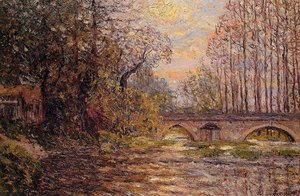 Sunset On The Loir, Lavardin (also Known As Loir-et-cher) — Maxime Emile Louis Maufra