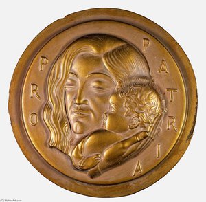 Pro Patria Medal (design For Obverse) — Joseph Emile Renier