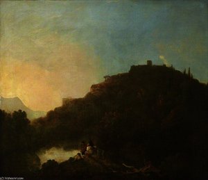 Landscape With A Castle And A Lake — Richard Wilson