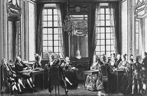 Conversation At Drottningholm — Pehr Hilleström