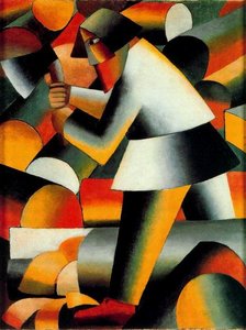 The Woodcutter — Kazimir Malevich, Cubism