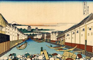Nihonbashi Bridge In Edo — Katsushika Hokusai