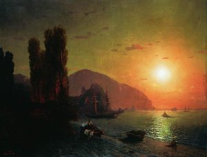Crimean View. Ayu-dag — Ivan Konstantinovich Aivazovsky, Romanticism