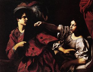 Joseph And Potiphar's Wife — Джованни Баттиста Караччоло