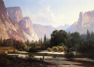 Piute Indians In Yosemite Valley — Thomas Hill