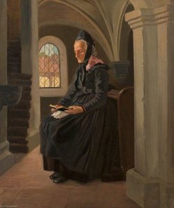An Old Lady Reading — Francis E Chardon