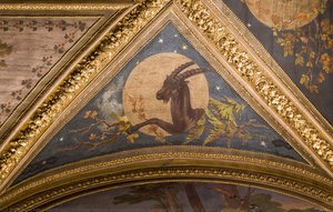 Capricorn, zodiac sign - Detail of the vault
