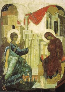Annunciation — Andrey Rublyov (st Andrei Rublev), Byzantine Religious Iconography