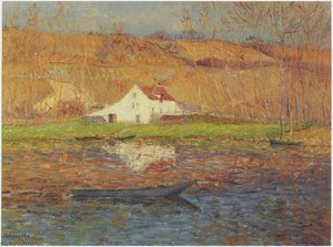 By The Loing River — Gustave Loiseau