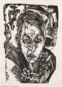 Young Girl With A Cigarette - Nele Van De Velde — Ernst Ludwig Kirchner