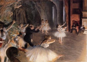 Die Probe Auf Der Bühne — Hilaire-germain-edgar Degas